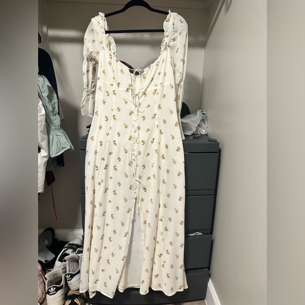Reformation midi dress size 10